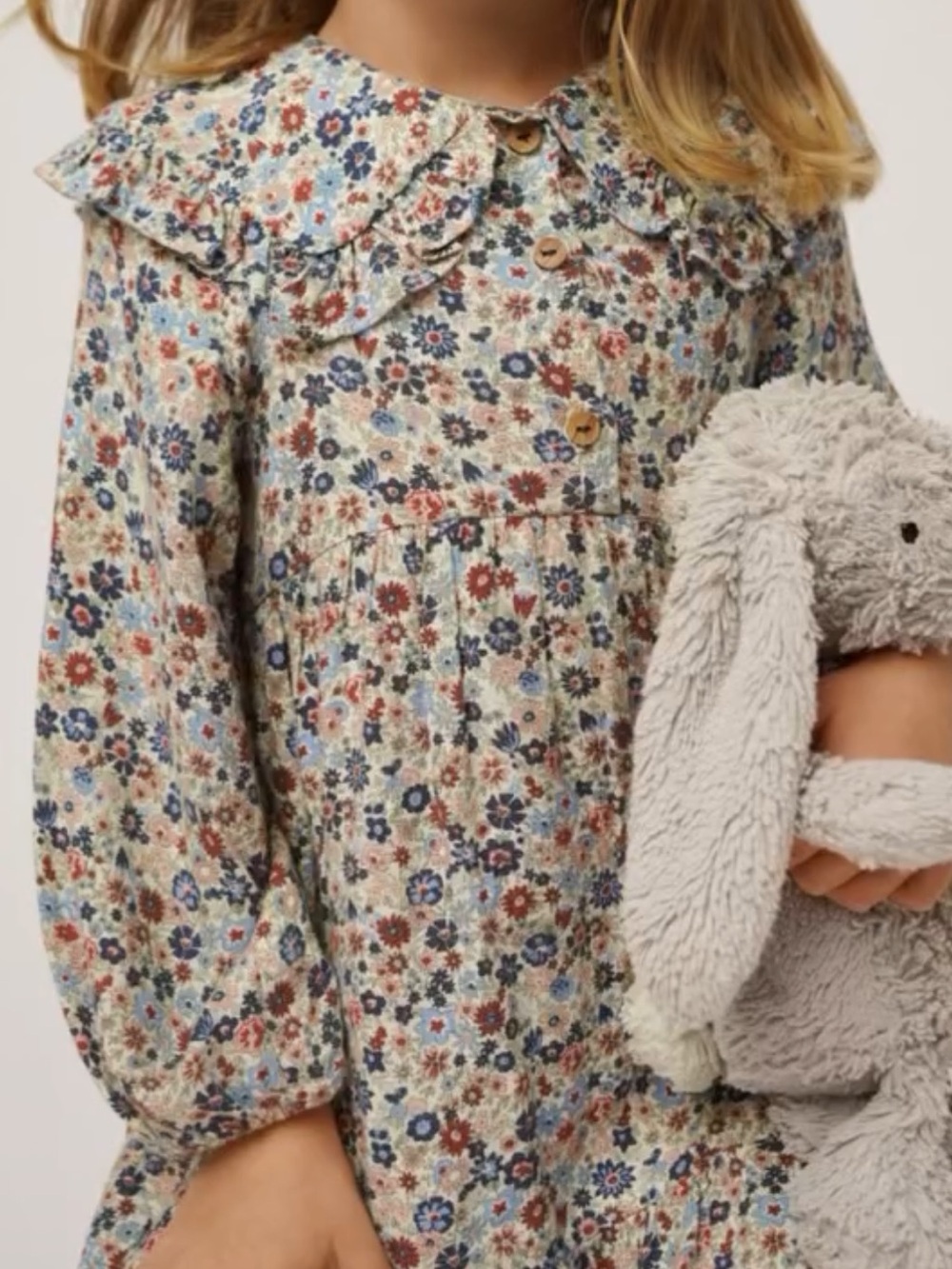 Zara Floral Button-Front collar floral dress